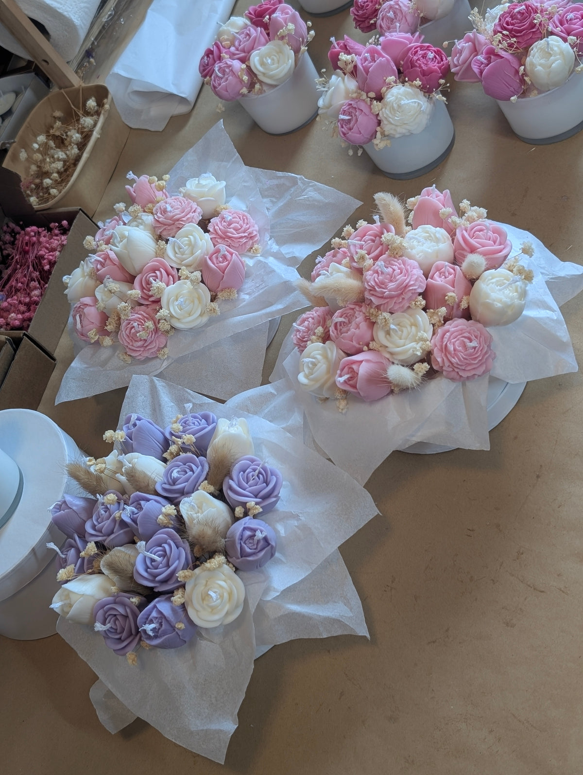 Bouquet 15 velas - Ramo flores Dolce Candela