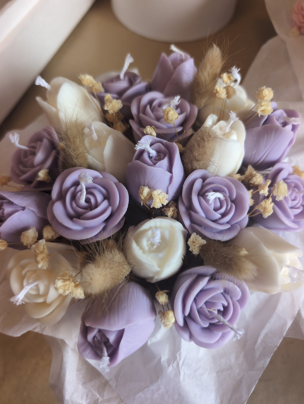 Bouquet 15 velas - Ramo flores Dolce Candela