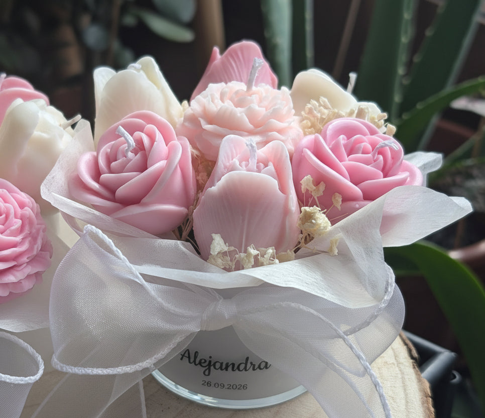 Bouquet Velas personalizado | Dolce Candela
